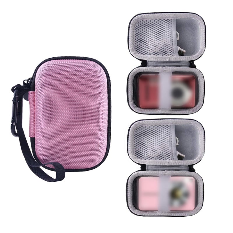 WERJIA Kids Camera Case for Lecran/Kodak PIXPRO Friendly Zoom FZ55/FZ53/ FZ43/FZ45 Digital Camera and More Brands Kids Camera (Pink) - Image 1